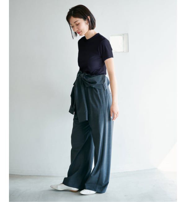 IENA「《追加2》ATON/エイトン 別注 SUVIN FRAISE ショートスリーブ Tシャツ」|Tシャツ・カットソー|