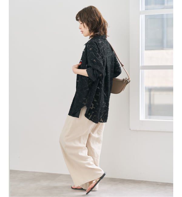 Spick and Span「《WEB限定 / 追加2》シアージャガードシャツ」|シャツ・ブラウス|
