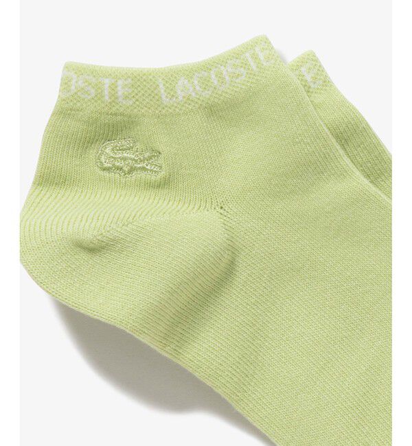 LACOSTE「ネームジャカードワニロゴパッチくるぶし丈ソックス 22-24cm」|ソックス|