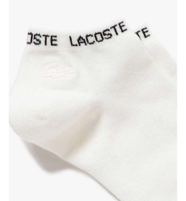 LACOSTE「ネームジャカードワニロゴパッチくるぶし丈ソックス 22-24cm」|ソックス|