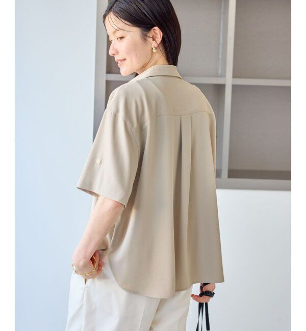 Rope&rsquo;Picnic「【ちゃんと+かわいい保証】カットジョーゼットスキッパーブラウス/UVケア・接触冷感・防シワ」|シャツ・ブラウス|