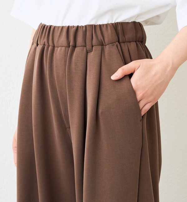  「【セットアップ着用可能/接触冷感機能付き】ドレーピーカットスラックス」|チノ|