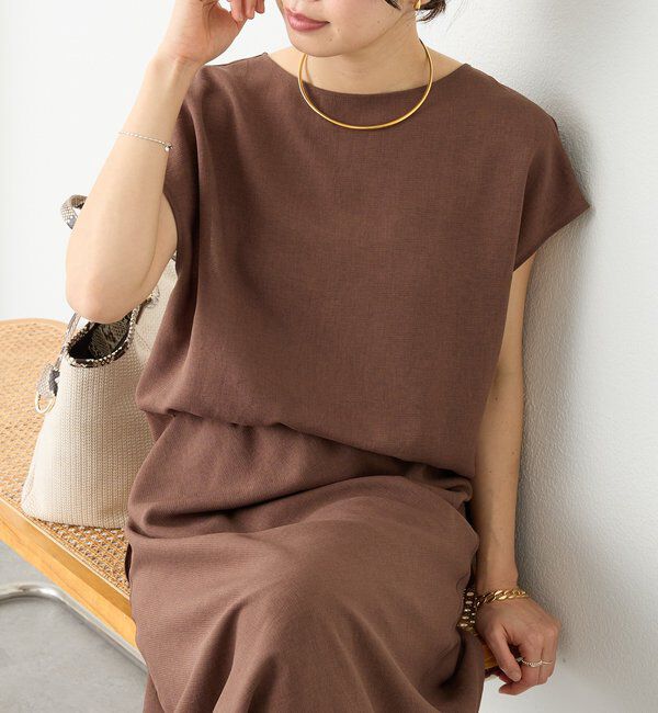  「【セットアップ着用可能/ドライタッチ/シワになりにくい】メッシュフレンチブラウス」|シャツ・ブラウス|