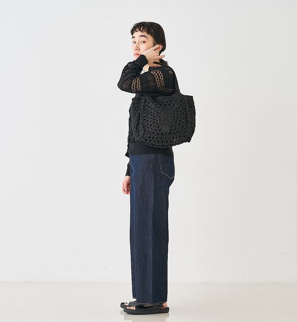 collex「【Swaraj /スワラージ】手編みペーパーラフィアトートバッグ【予約】」|かごバッグ|