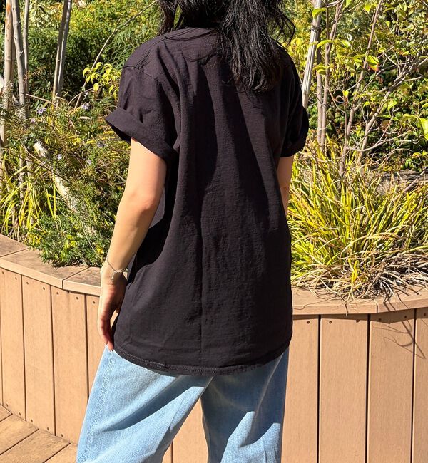 Rouge vif「【byeA./バイエー】Peach TEE/ロゴTシャツ」|Tシャツ・カットソー|