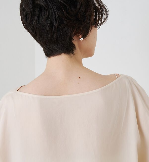 Rouge vif「【セットアップ対応】キュプラフィブリルアシンメトリーブラウス【予約】」|シャツ・ブラウス|