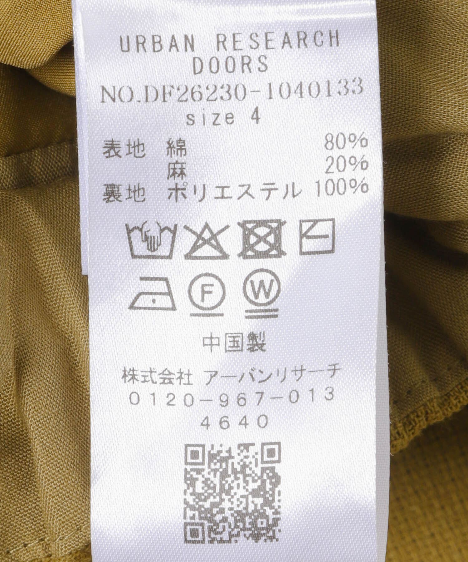 URBAN RESEARCH DOORS「FORK&SPOON　綿麻ホップサックパンツ」|その他|