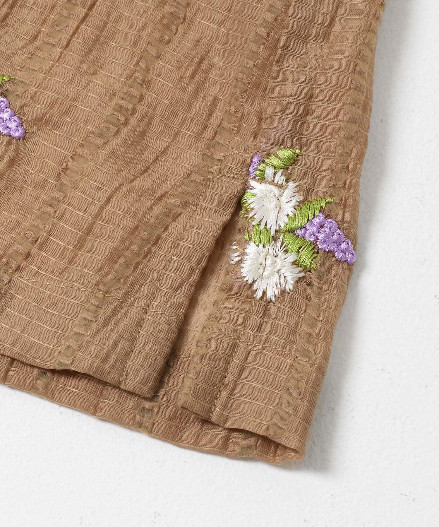 Sonny Label 「フラワー刺繍ジャガードシャツ」|シャツ・ブラウス|