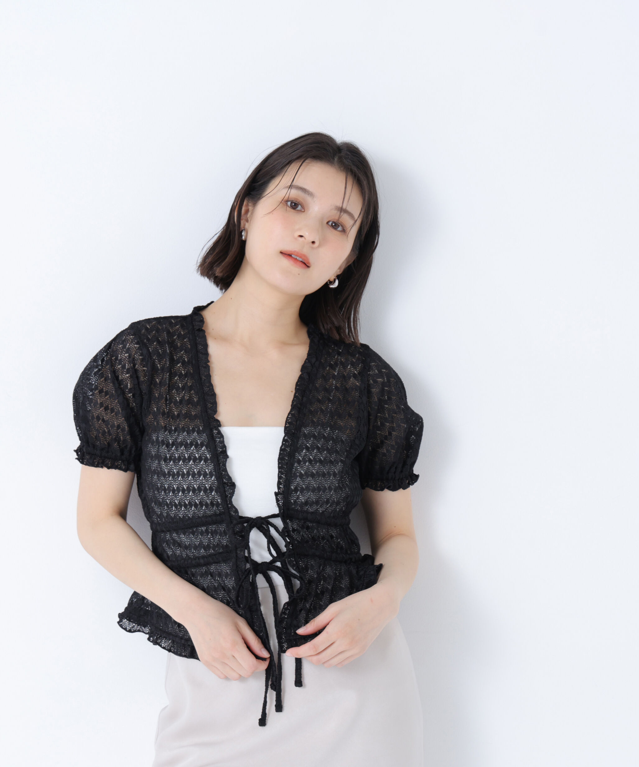  「クロシェカットカーディガン」|Tシャツ・カットソー|