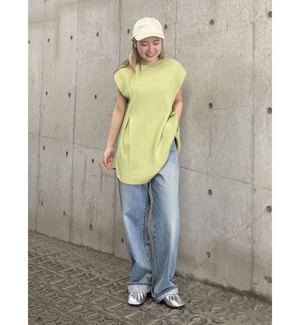 Ungrid「バックスリットワッフルタンクトップ」|タンクトップ|