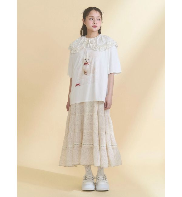 merry jenny「petit flower sheer switchワンピース」|ワンピース|