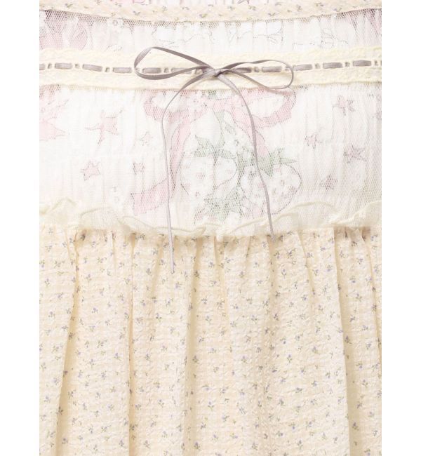 merry jenny「petit flower sheer switchワンピース」|ワンピース|