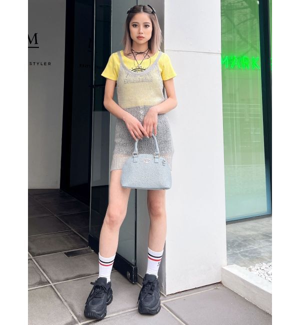 GYDA「SheerモヘアKTキャミチュニックTOPS」|ニット・セーター|