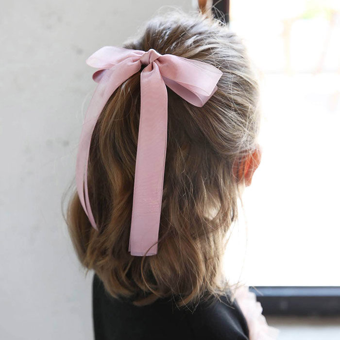 BACKYARD FAMILY「キッズ ヘアゴム リボン 通販 ひらひら 68402302 カノンリボンヘアゴム 大きめ 女の子」|ヘアゴム・シュシュ|