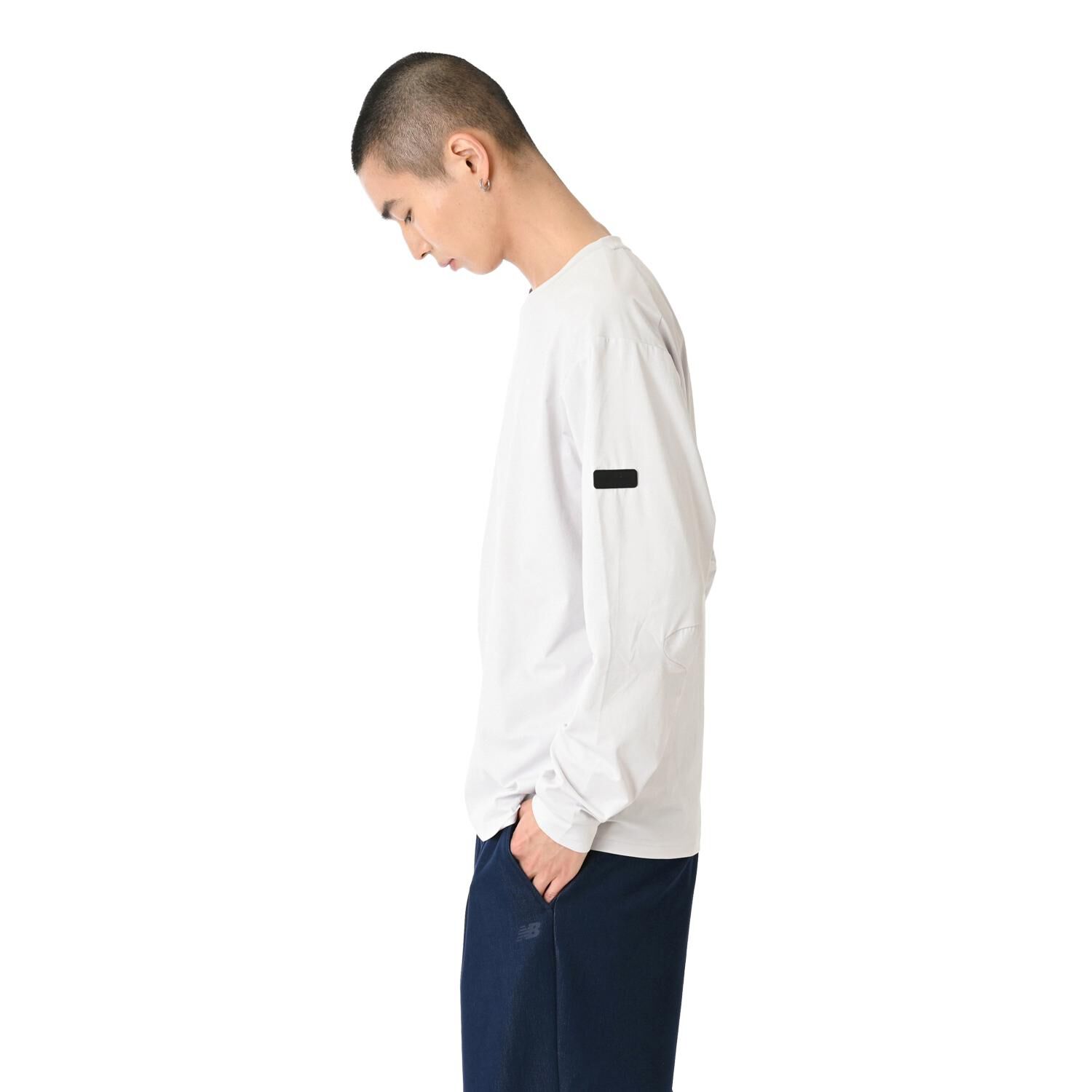 NEW BALANCE 「【NEW BALANCEｳｪｱ】M ﾄﾞﾗｲｼﾞｬｰｼﾞｰﾛﾝｸﾞｽﾘｰﾌﾞT」|Tシャツ・カットソー|