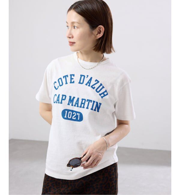 IENA「BLACK COTE D'AZUR ロゴTシャツ」|Tシャツ・カットソー|ホワイト