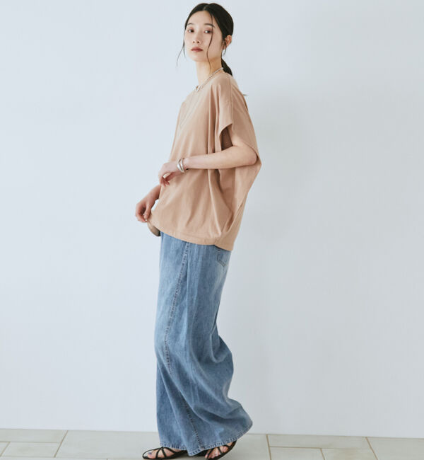 Doux archives「コットンリネンワイドデニムパンツ」|デニム|