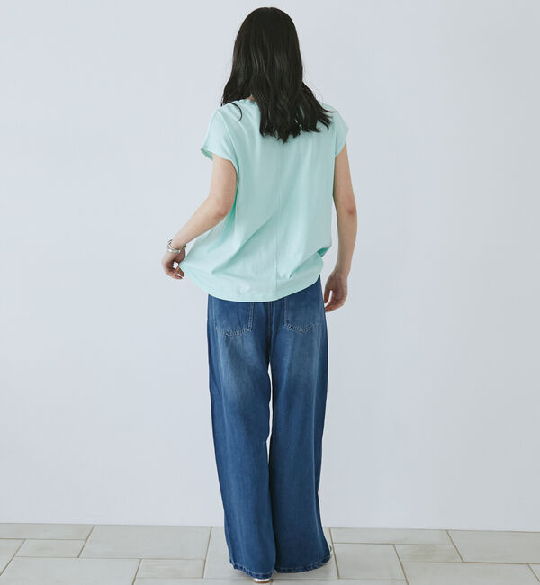 Doux archives「コットンリネンワイドデニムパンツ」|デニム|