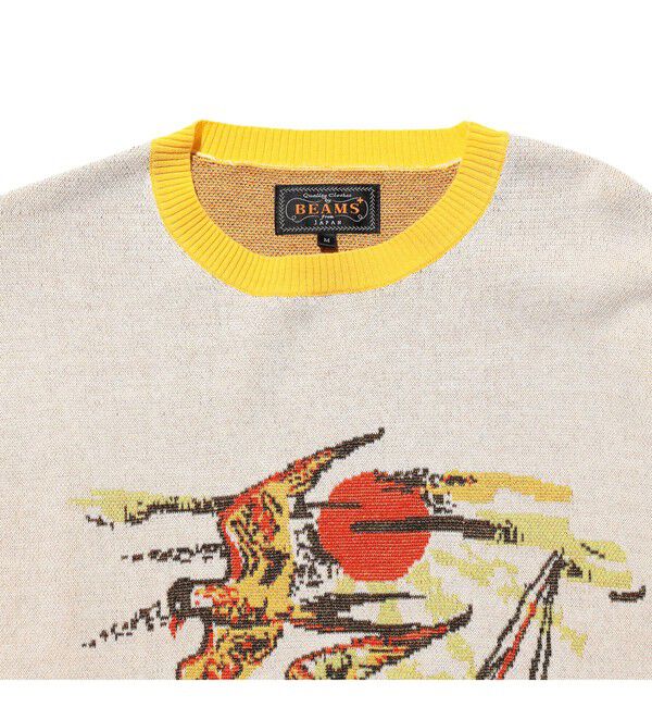 BEAMS PLUS「Knit Tee Jacquard」|Tシャツ・カットソー|
