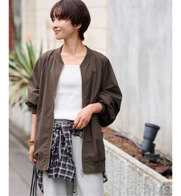 JOURNAL STANDARD relume「ウォッシャブルナイロンダブルジップMA-1」|ブルゾン・スタジャン|