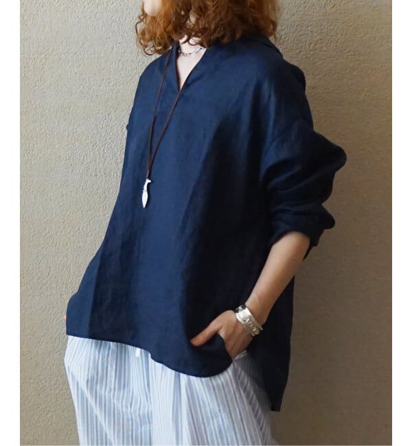 journal standard luxe「《予約》ソフトリネン セーラーシャツ」|シャツ・ブラウス|