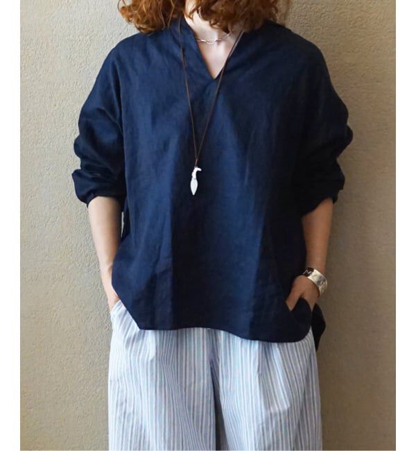 journal standard luxe「《予約》ソフトリネン セーラーシャツ」|シャツ・ブラウス|