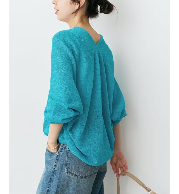 Spick and Span「ペーパーヤーンコクーンシルエットプルオーバー」|ニット・セーター|
