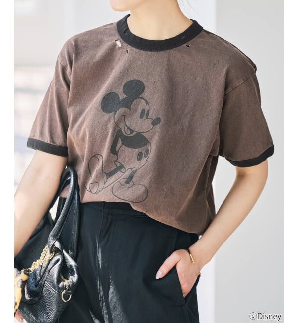 Spick and Span「《別注 / 予約》GOOD ROCK SPEED / ダメージ / ミッキー / リンガーT」|Tシャツ・カットソー|