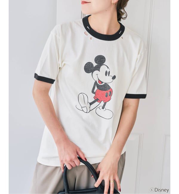 Spick and Span「《別注 / 予約》GOOD ROCK SPEED / ダメージ / ミッキー / リンガーT」|Tシャツ・カットソー|