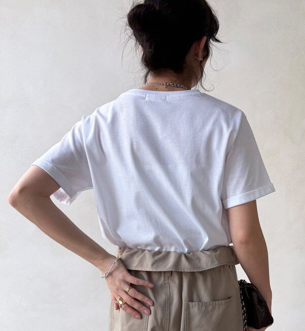 「【WEB限定】ハート刺繍ロゴプリントTEE」|Tシャツ・カットソー|