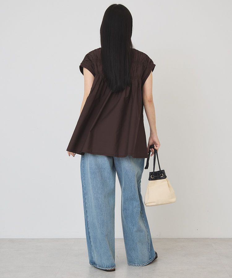 AMERICAN HOLIC「【接触冷感・UVカット】シャーリングプルオーバー」|Tシャツ・カットソー|