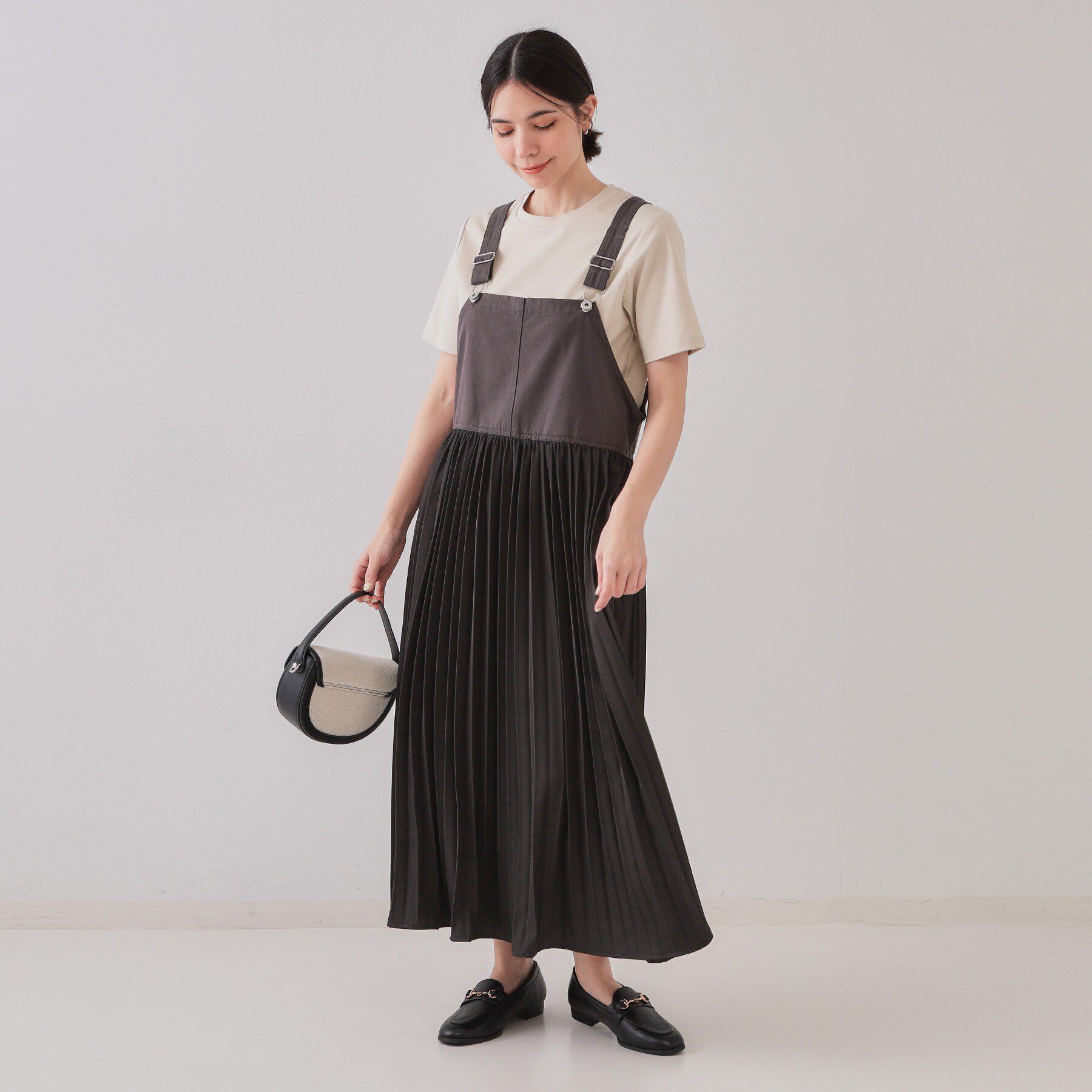 OPAQUE.CLIP「《5色展開／SS-LLサイズ》ベーシックTシャツ【UV／接触冷感／洗濯機洗い可】」|Tシャツ・カットソー|