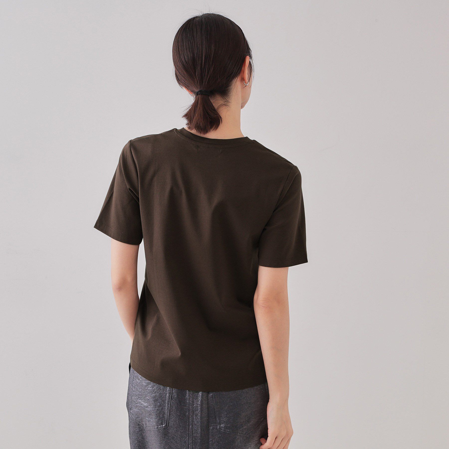 OPAQUE.CLIP「《5色展開／SS-LLサイズ》ベーシックTシャツ【UV／接触冷感／洗濯機洗い可】」|Tシャツ・カットソー|