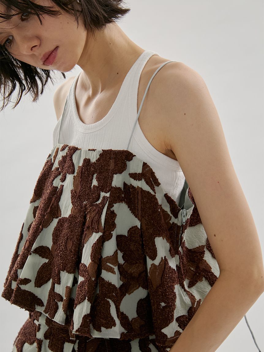 emmi atelier「ジャガードタックビスチェ【セットアップ対応】」|ベスト・ジレ|