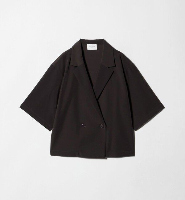 UNITED ARROWS「ツイル ハーフスリーブ シャツ ジャケット ‐ストレッチ 防シワ 接触冷感‐」|シャツ・ブラウス|