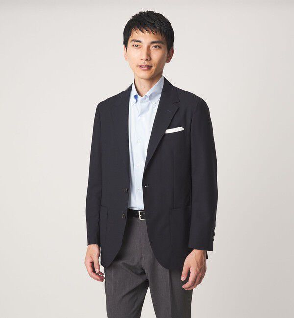 UNITED ARROWS green label relaxing「GLR CLOTH サマートロピカル 2B RG 2P ジャケット -通気性-」|テーラードジャケット|NAVY
