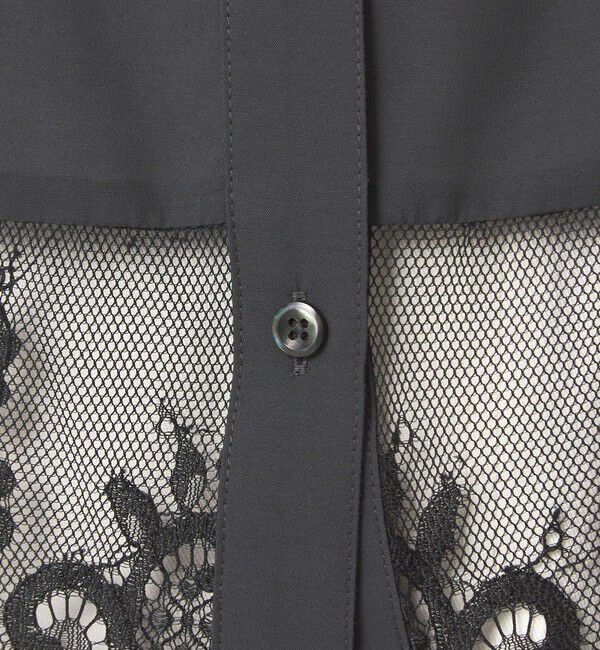 UNITED ARROWS green label relaxing「【WEB限定】＜at ease＞スソ レース ブラウス UVカット 通気性」|シャツ・ブラウス|