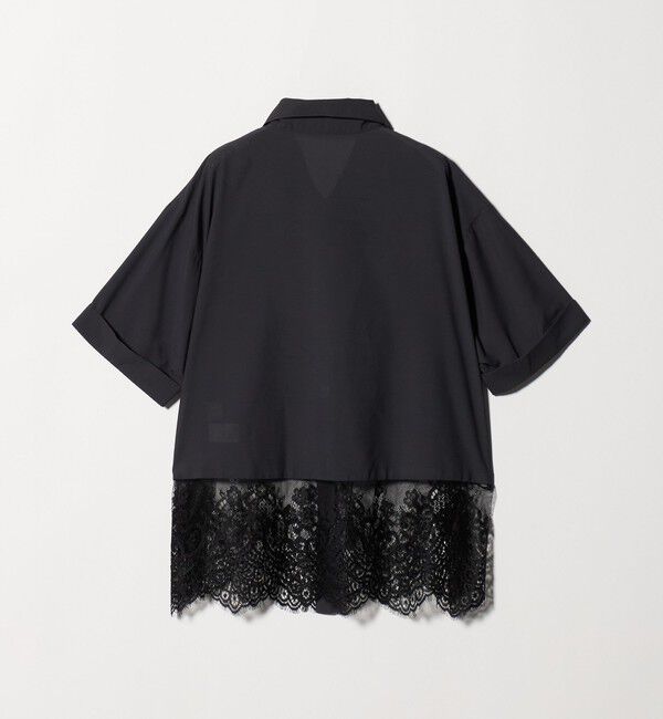 UNITED ARROWS green label relaxing「【WEB限定】＜at ease＞スソ レース ブラウス UVカット 通気性」|シャツ・ブラウス|