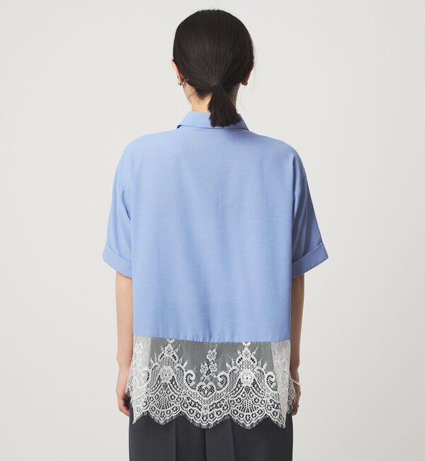 UNITED ARROWS green label relaxing「【WEB限定】＜at ease＞スソ レース ブラウス UVカット 通気性」|シャツ・ブラウス|