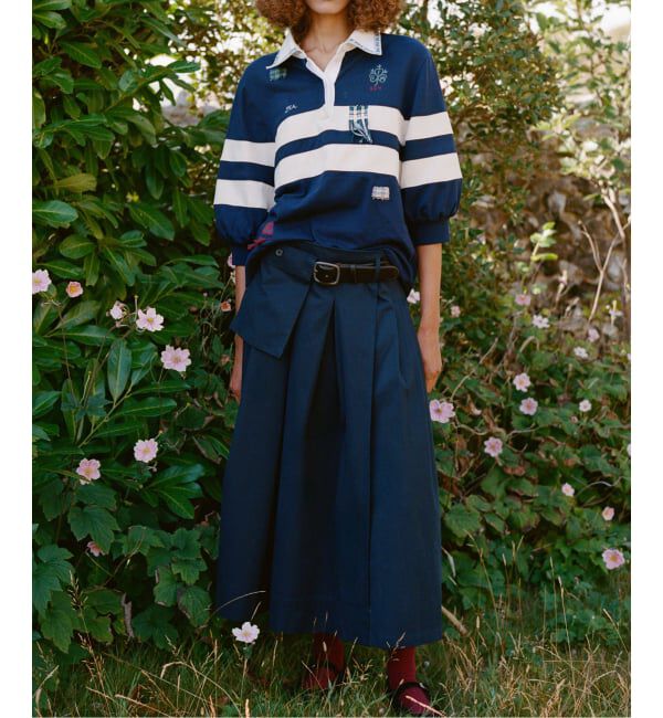 IENA LA BOUCLE「SEA NEW YORK シー ニューヨーク EMB RUGBY シャツ SS26-0005」|Tシャツ・カットソー|