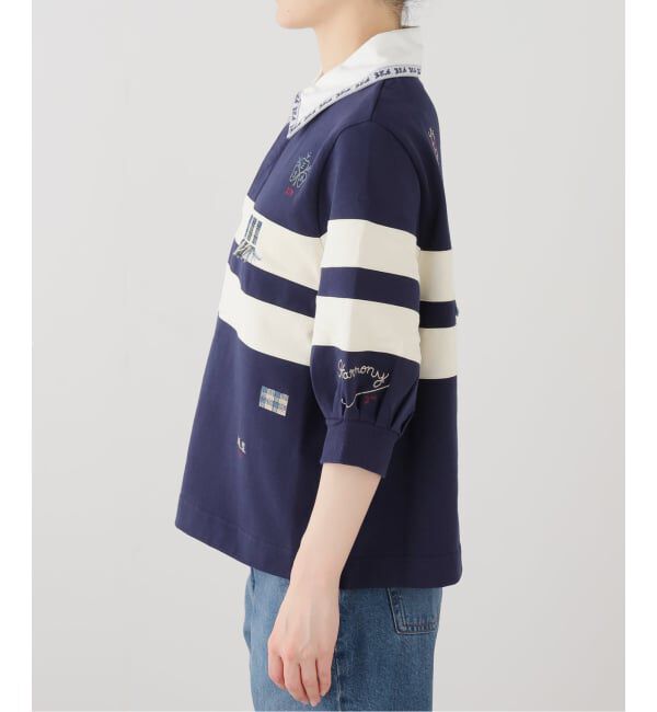 IENA LA BOUCLE「SEA NEW YORK シー ニューヨーク EMB RUGBY シャツ SS26-0005」|Tシャツ・カットソー|