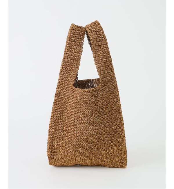 FRAMeWORK「≪予約≫BAGMATI /バグマティ shopping ラフィアライクバッグ」|かごバッグ|