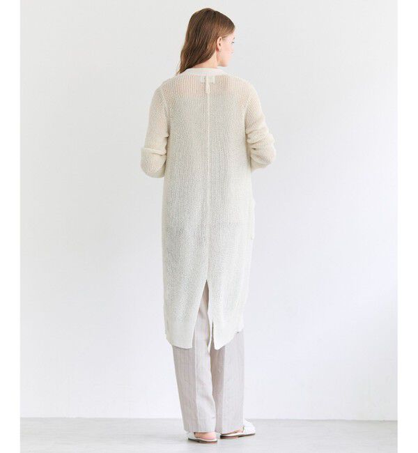 BEIGE,「【ロングセラー・新色追加】OPTICAL / ペーパーヤーンシアーロングカーディガン」|カーディガン|