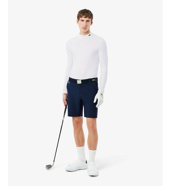 LACOSTE「ウルトラドライモックネックTシャツ」|Tシャツ・カットソー|