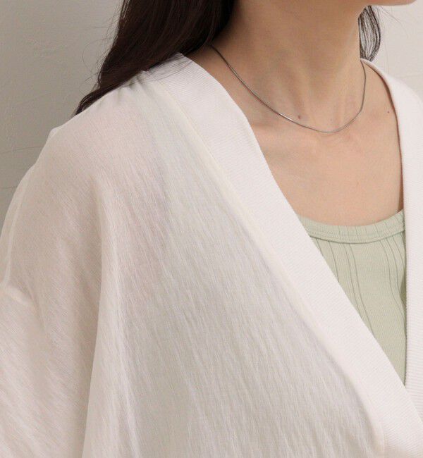 fredy emue「T/R強撚カーディガンブラウス」|シャツ・ブラウス|