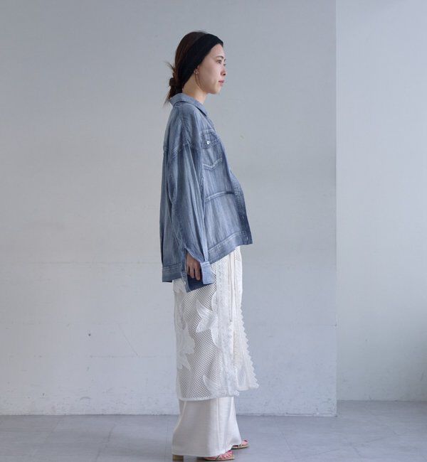  「【再入荷】シアーデニムシャツ」|シャツ・ブラウス|