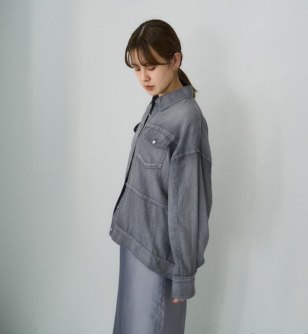  「【再入荷】シアーデニムシャツ」|シャツ・ブラウス|