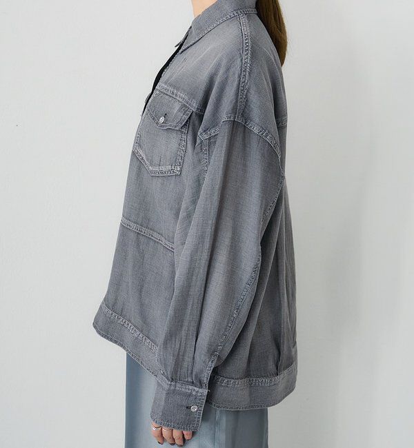  「【再入荷】シアーデニムシャツ」|シャツ・ブラウス|
