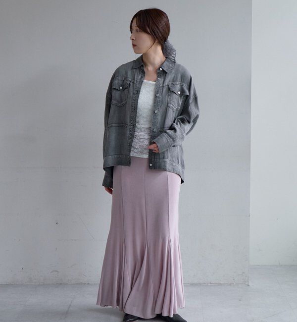  「【再入荷】シアーデニムシャツ」|シャツ・ブラウス|