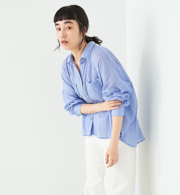 collex「シアーガーゼシャツ【予約】」|シャツ・ブラウス|